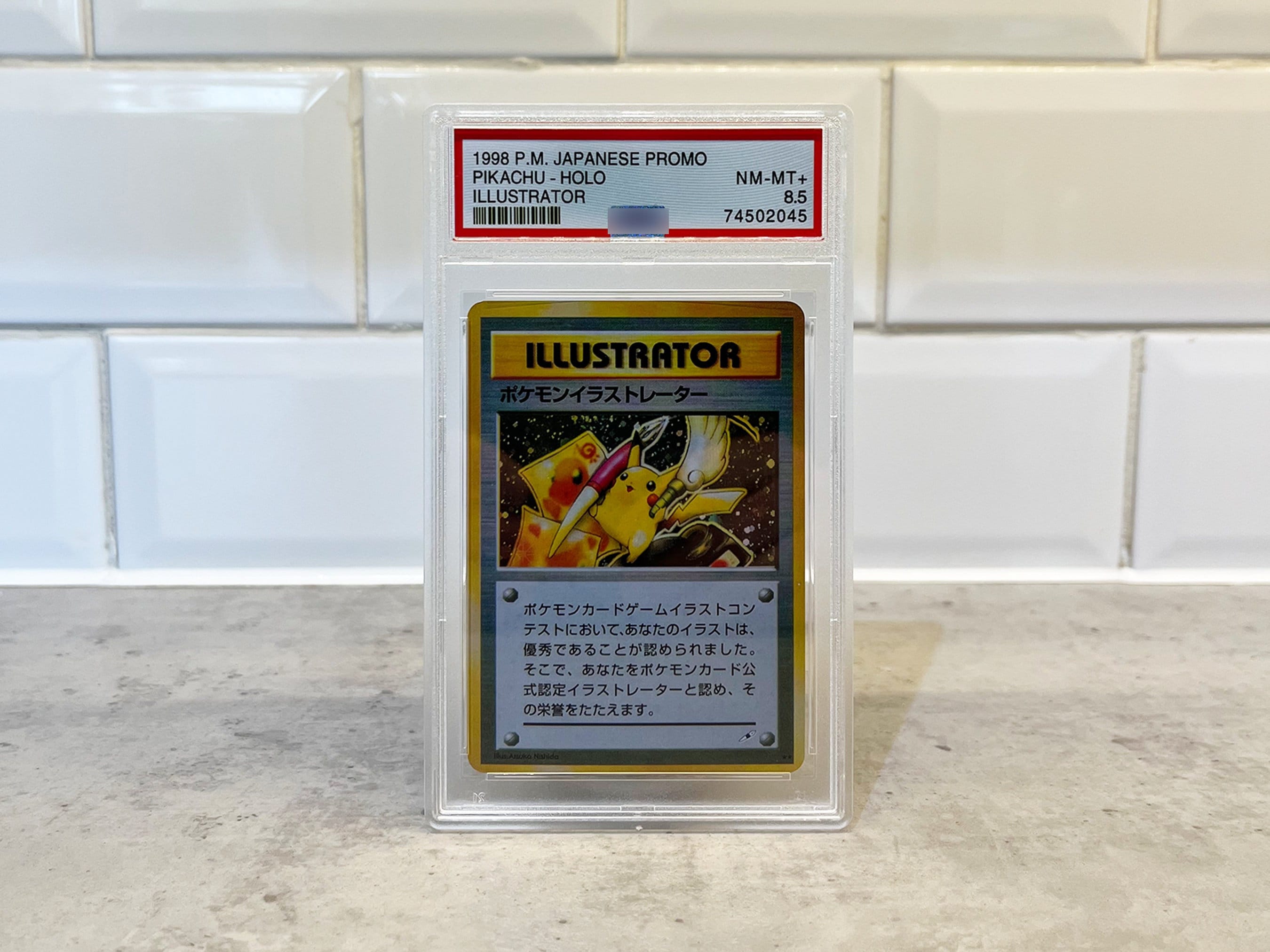 1998 pokemon illustrator card Logan Paul Auctions Pikachu Illustrator PSA 10 Pokemon Card