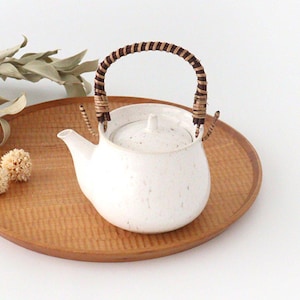 Japanese Teapot White | Kyusu Mino Ware