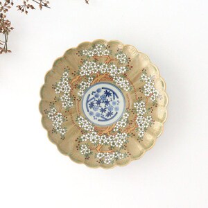 Rinkurou Kiln Round Plate Old Imari Sakura Tree Pattern 18.5cm/7.3in | Hasami Ware