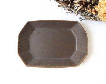 Furutani Seitosho Rust Glaze Rectangle Plate Small | Sushi Plate