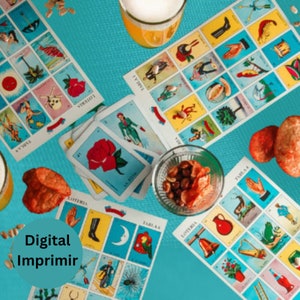 Loteria Mexicana 54 Cartas y 60 Tableros Loteria Pdf Cartas de Loteria Loteria de Quinceanera Loteria Imprimible Adulto Cumpleaños Juego