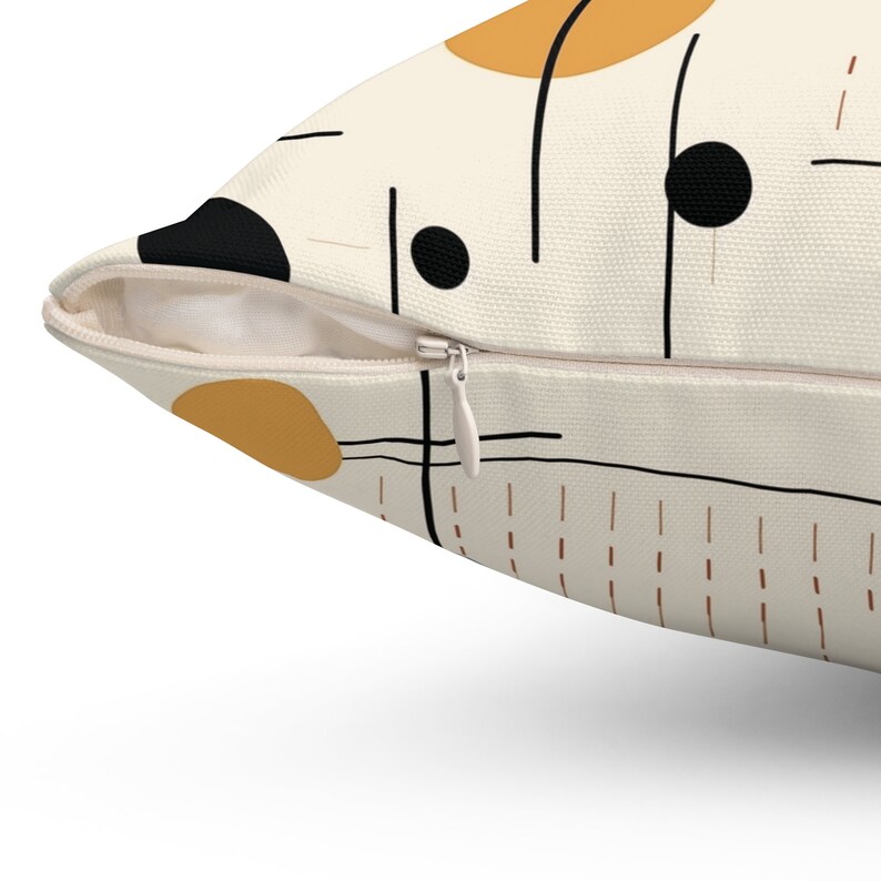 Retro 50s Throw Pillow, Mid-Century Modern Decor image 9