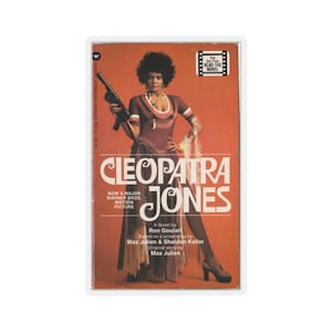 Cleopatra Jones Max Julien Book Cover Sticker Tamara Dobson Classic Movie Sticker