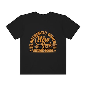 New York New York City Vintage Style Retro Style New York Gift Travel Gift Unisex Garment-Dyed T-shirt