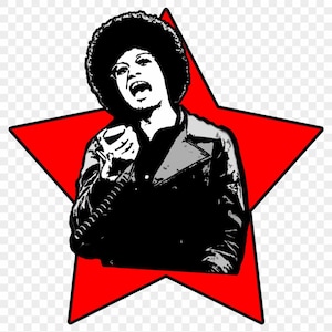 Angela Davis SVG Angela Davis Digital Print Angela Davis PNG Angela Davis Black Panter Angela Davis Print