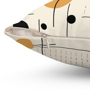 Retro 50s Throw Pillow, Mid-Century Modern Decor image 6