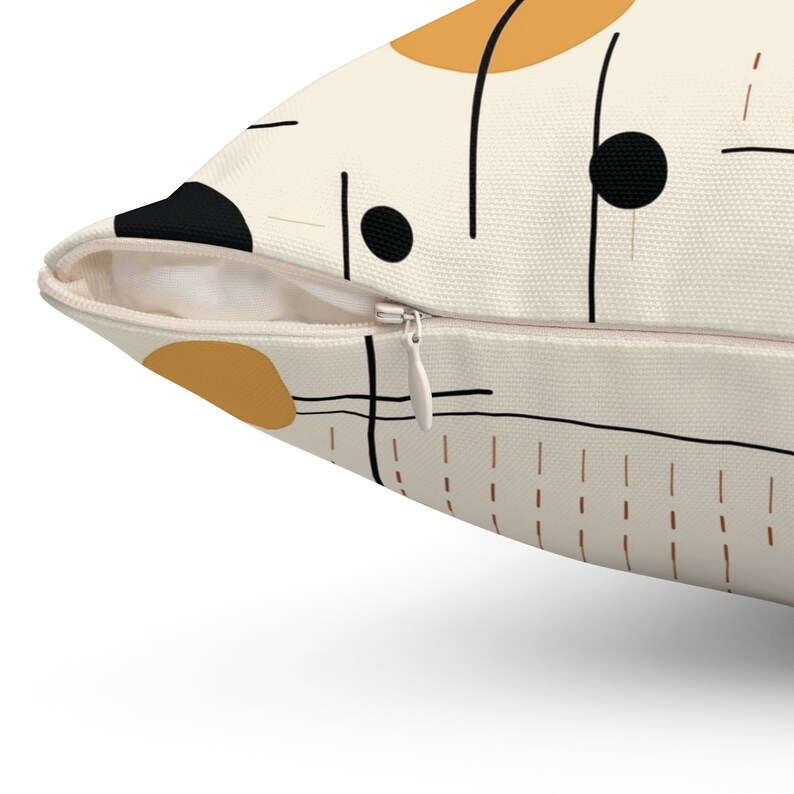 Retro 50s Throw Pillow, Mid-Century Modern Decor image 6