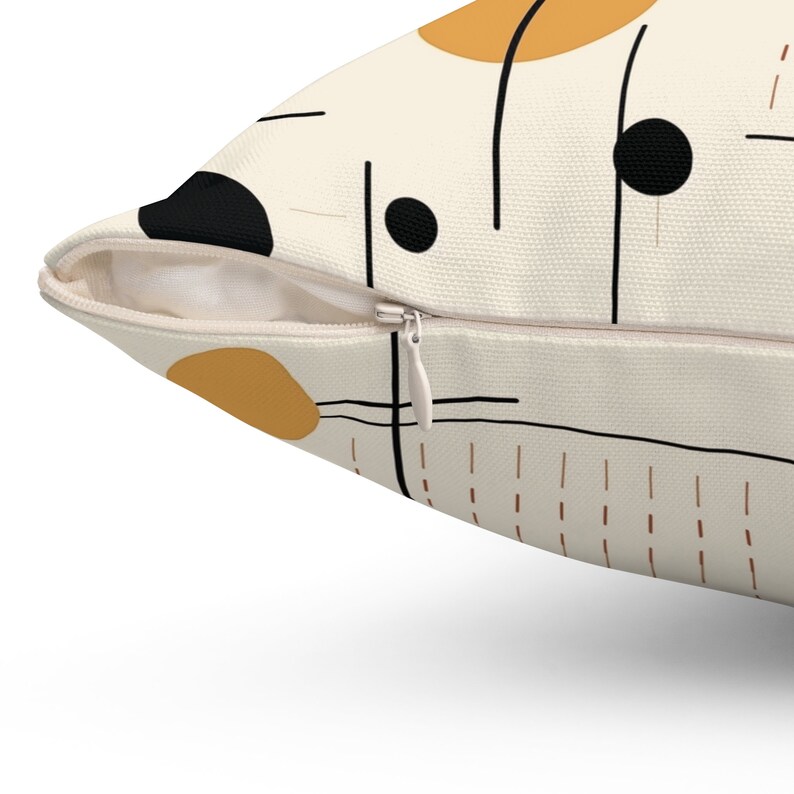 Retro 50s Throw Pillow, Mid-Century Modern Decor image 3