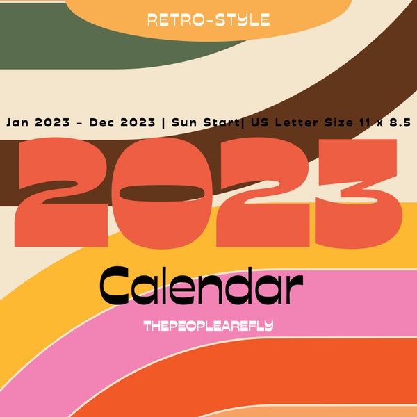 Retro 2024 Calendars Etsy