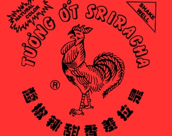 Sriracha Digital Print, Sriracha PNG, Sriracha Mockup, Ramen Digital Print
