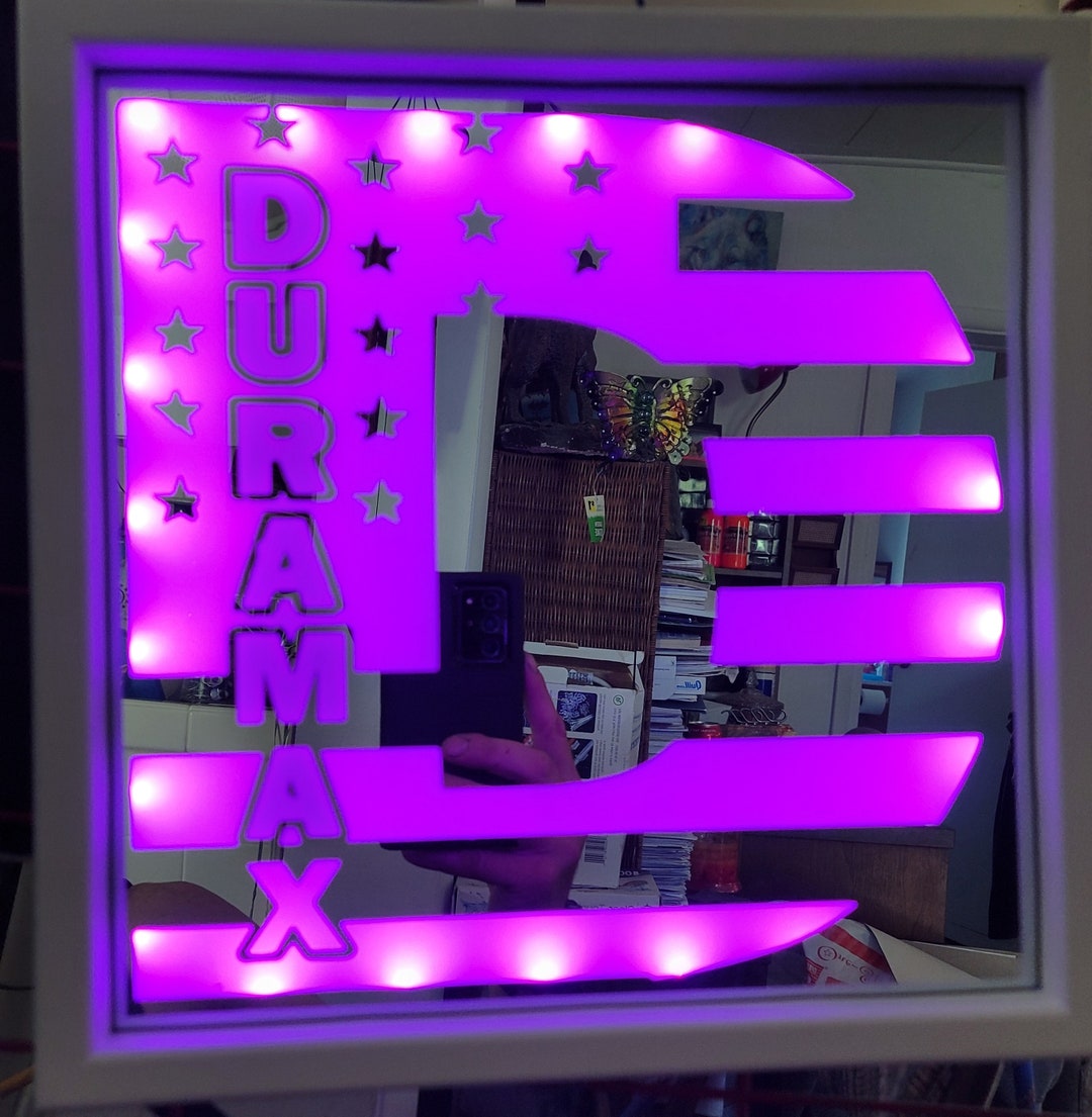 Duramax Etched Lighted Mirror Etsy