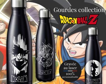 Gourde isotherme Dragon Ball Z personnalisée, bouteille isotherme Dragon Ball Z personnalisée, cadeau personnalisé