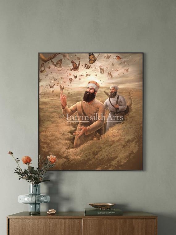 Guru Nanak and Bhai Mardana: Fine Art Print