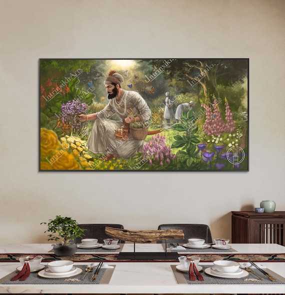 Guru HarRai Ji, The Herbalist: Exclusive 60x110cm Framed Canvas Print