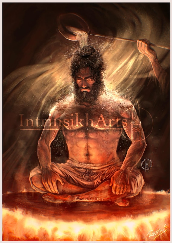 Guru Arjan Dev Ji’s Shaheedi - Fine Art Print