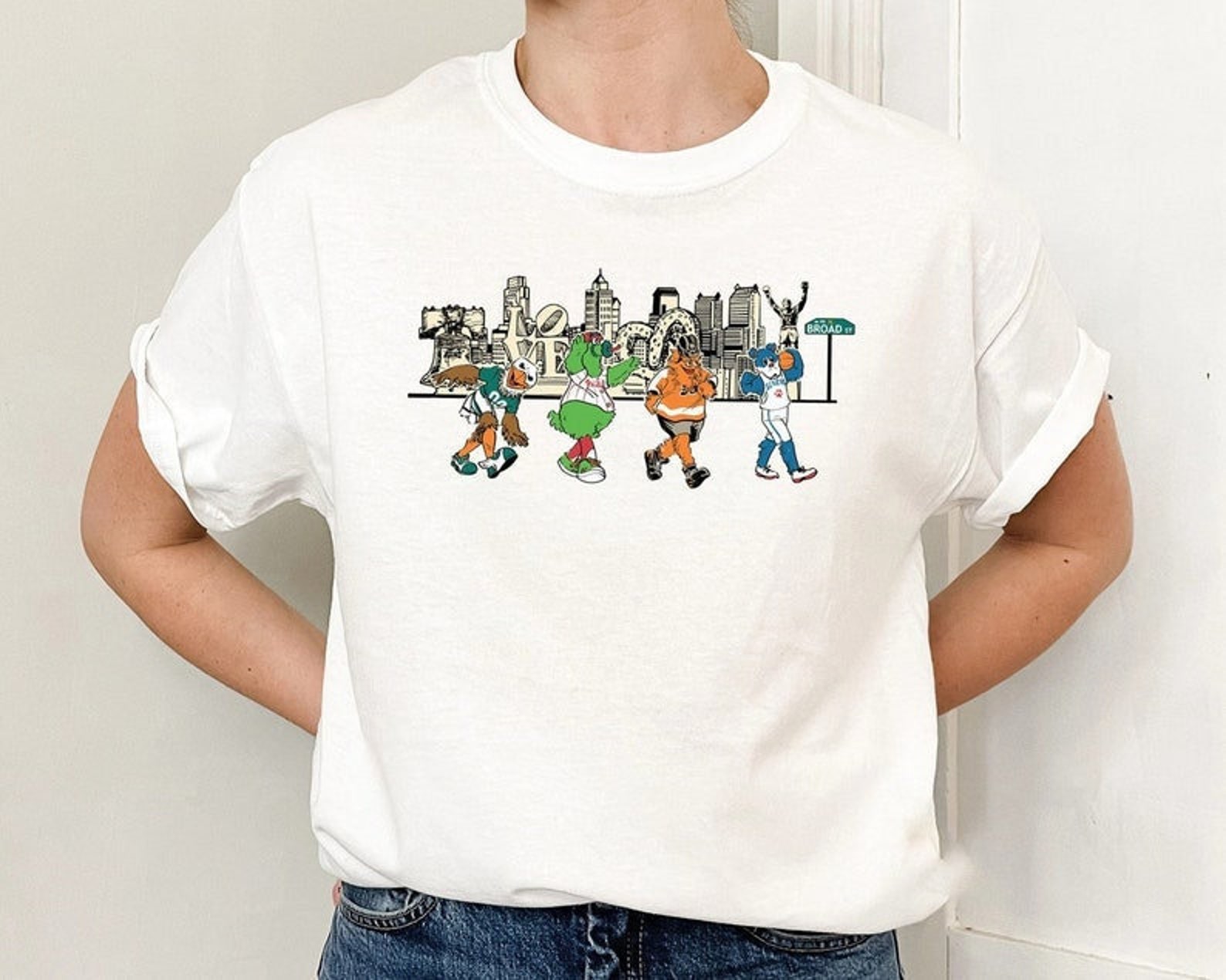 Phillies Phanatic Pullover Shirt, Philly Mascots T-Shirt 