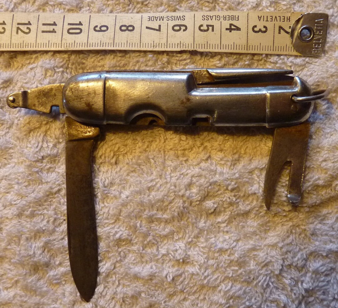 Vintage Pocket Knife With Glass Cutter, Knife, Old, Glazier's Tool