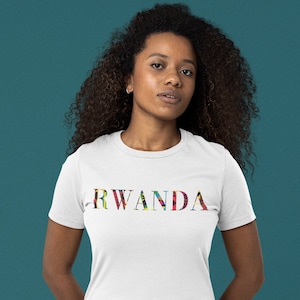 Rwanda Shirt for Black Woman Wanderlust Sweatshirt for Rwanda Travel TShirt Memento Kigali Rwanda Gift 4 African American Family Black Owned