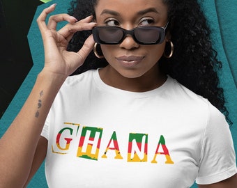 Ghana Shirt Gift for Travel Ghana Sweatshirt Ghana Flag Colors 4 Ghanaian Friend Gift Ghana Tank Top for Her Ghana Hoodie 4 Kid Black Owned