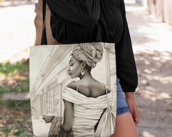 Black Woman Shopping-draagtas - Afro-Amerikaanse geschenken - Black Woman-draagtas - Afrocentrische tassen - Black Pride - Melanin Life Bag - Black Owned