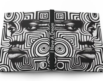 Diario personalizado para hombre negro/Regalo personalizado para hijo afroamericano/BLM/Regalo para el Día del Padre étnico/Regalo de cumpleaños de cultura negra/Propiedad de negros