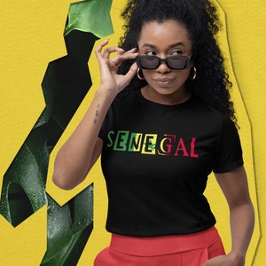 Senegal Shirt for Black Man or Woman Wanderlust TShirt Black Travel Tee Senegalese T-Shirt for African American Africa Travel T Black Owned