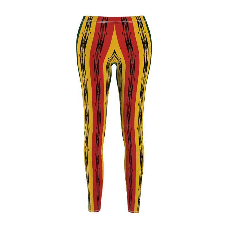 Afro African Kente Art Style 2 Print Legging
