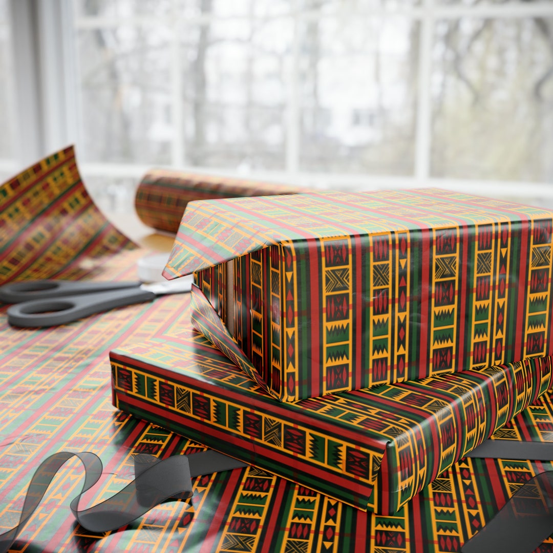 African Print Wrapping Paper Ethnic Ankara Wrapping Paper Etsy