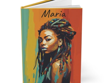 Schwarze Frau Hardcover Journal Geschenk Sista Notizbuch für Manifestation Brown Girl Meditation Zubehör Wellness Geschenk 4 Afroamerikanerfrau