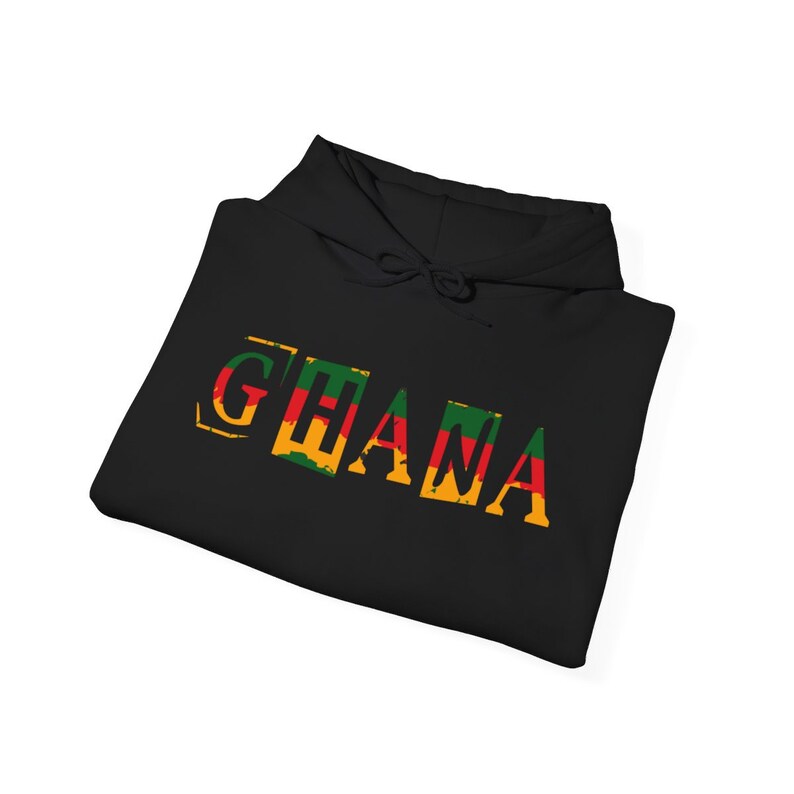 Ghana Shirt Gift for Travel Ghana Sweatshirt Ghana Flag Colors 4 Ghanaian Friend Gift Ghana Tank Top for Her Ghana Hoodie 4 Kid Black Owned afbeelding 4
