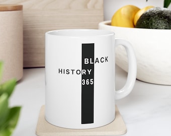 Black History Minimalist Coffee Mug| Black History Month Period| Black History Month Gift| African American Mug| Black Owned Shop