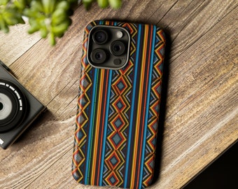 Funda étnica para teléfono para mamá / Funda inspirada en el arte africano de cuentas zulúes / Funda para iPhone, Samsung, Pixel / Regalo para mujer negra / Tienda propiedad de personas negras