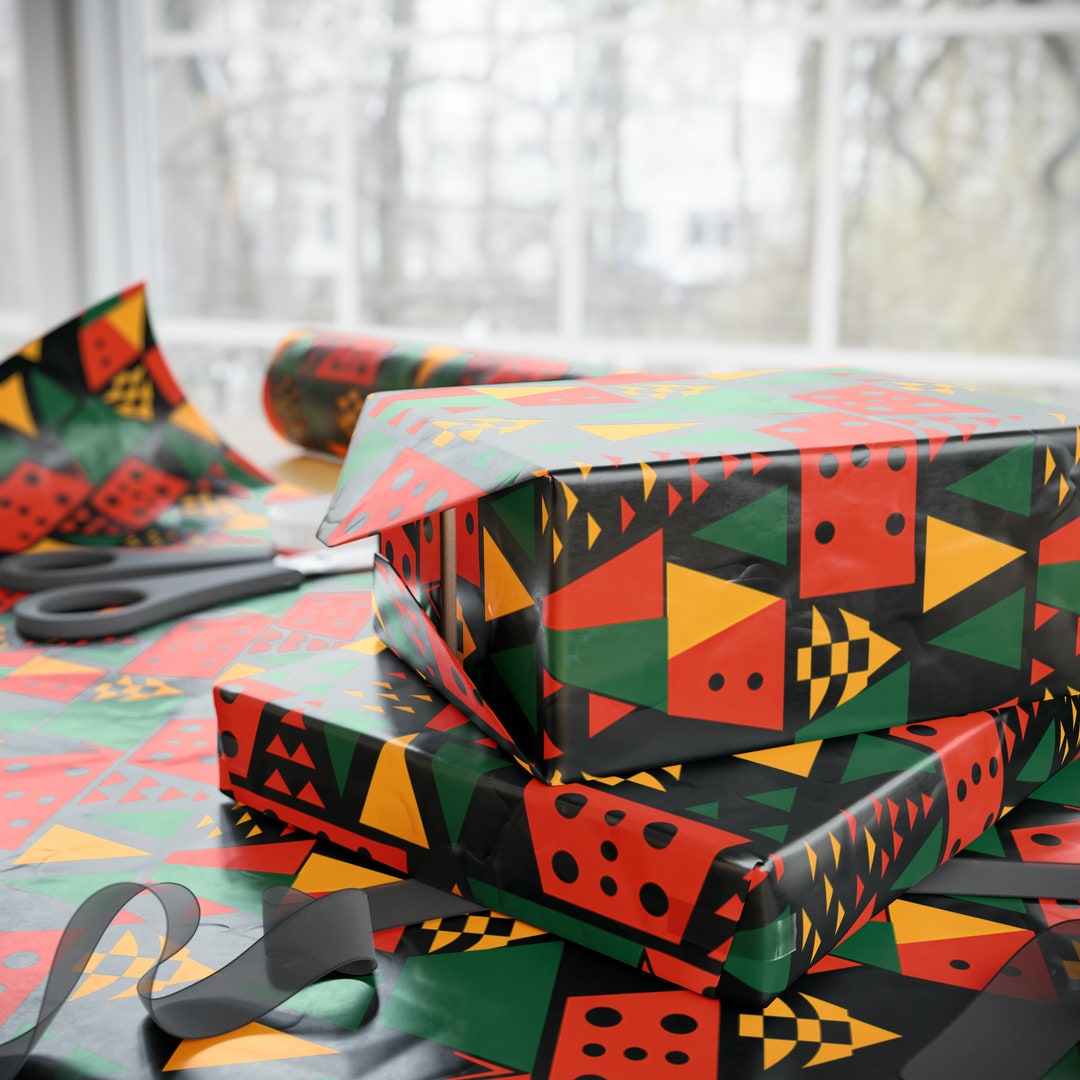 Colorful African Print Wrapping Paper Ethnic Wrapping Paper Etsy