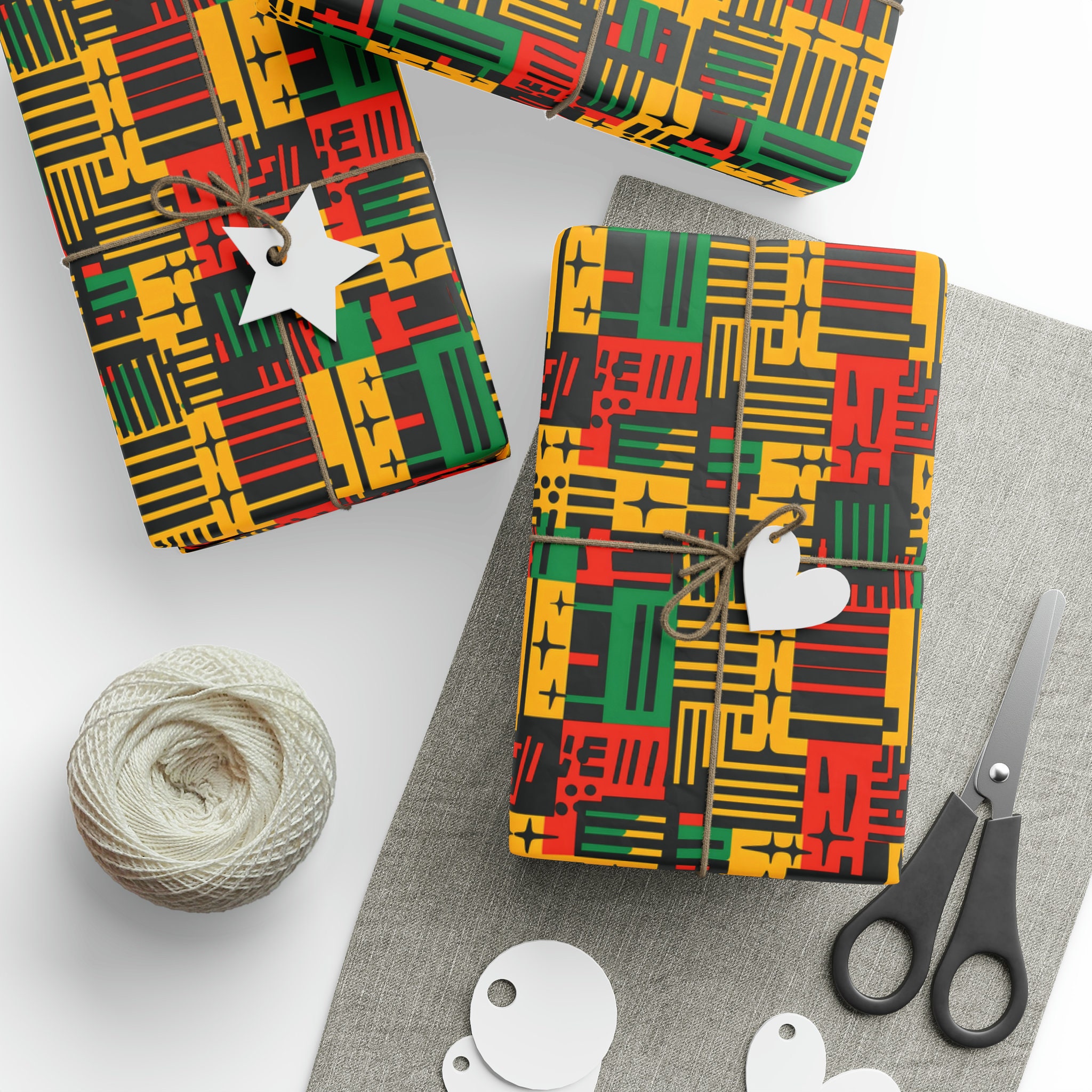 Colorful African Print Wrapping Paper Ethnic Ankara Wrapping Paper