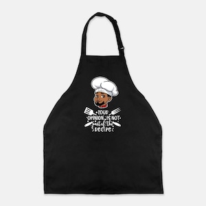 Black Man Personalized Chefs Apron Gift 4 Him | Custom Black Apron for Foodie| Gift 4 African American Uncle | BBQ Dad Apron | Black Owned