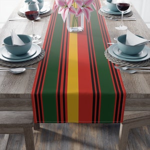 Kwanzaa Christmas Home Decorations| Kwanzaa Decor| Gift for Black Woman Hostess| Red Yellow Green Ethnic Decorations| Black Owned