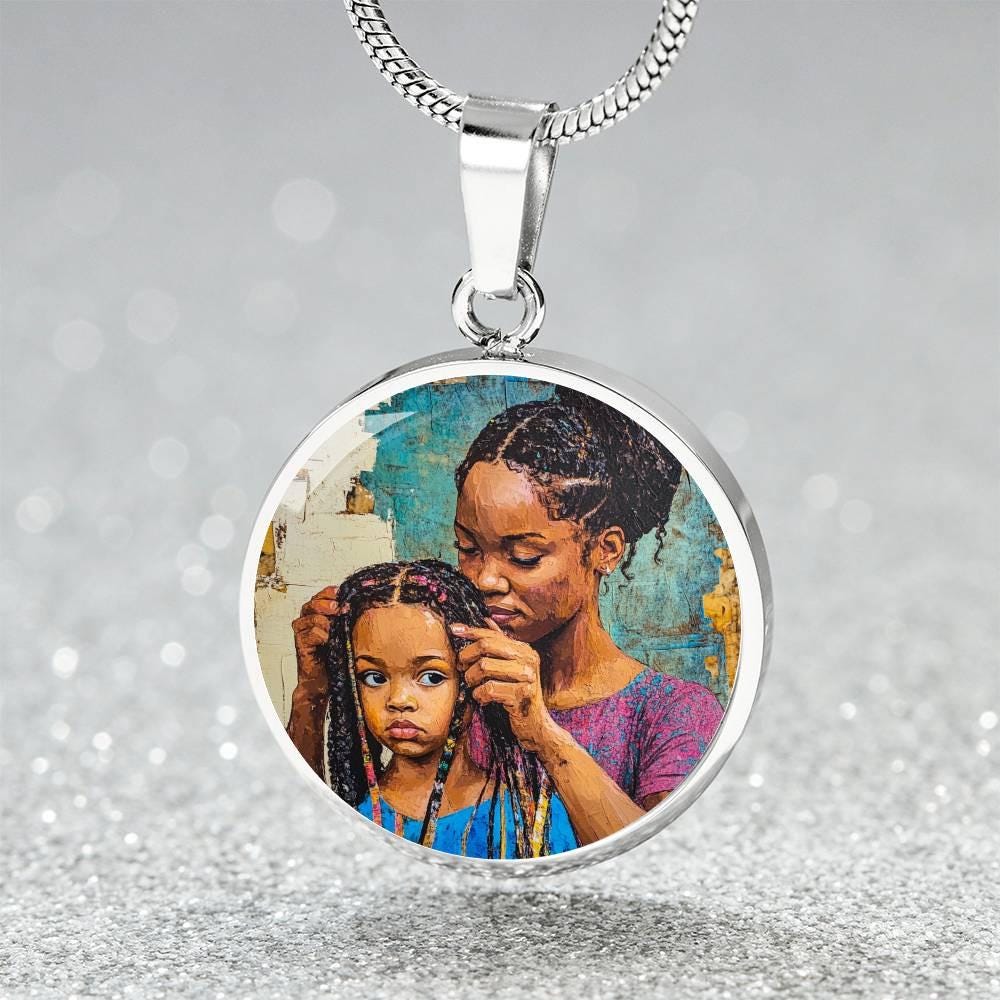 Mother Daughter Necklace for Black Women | African American