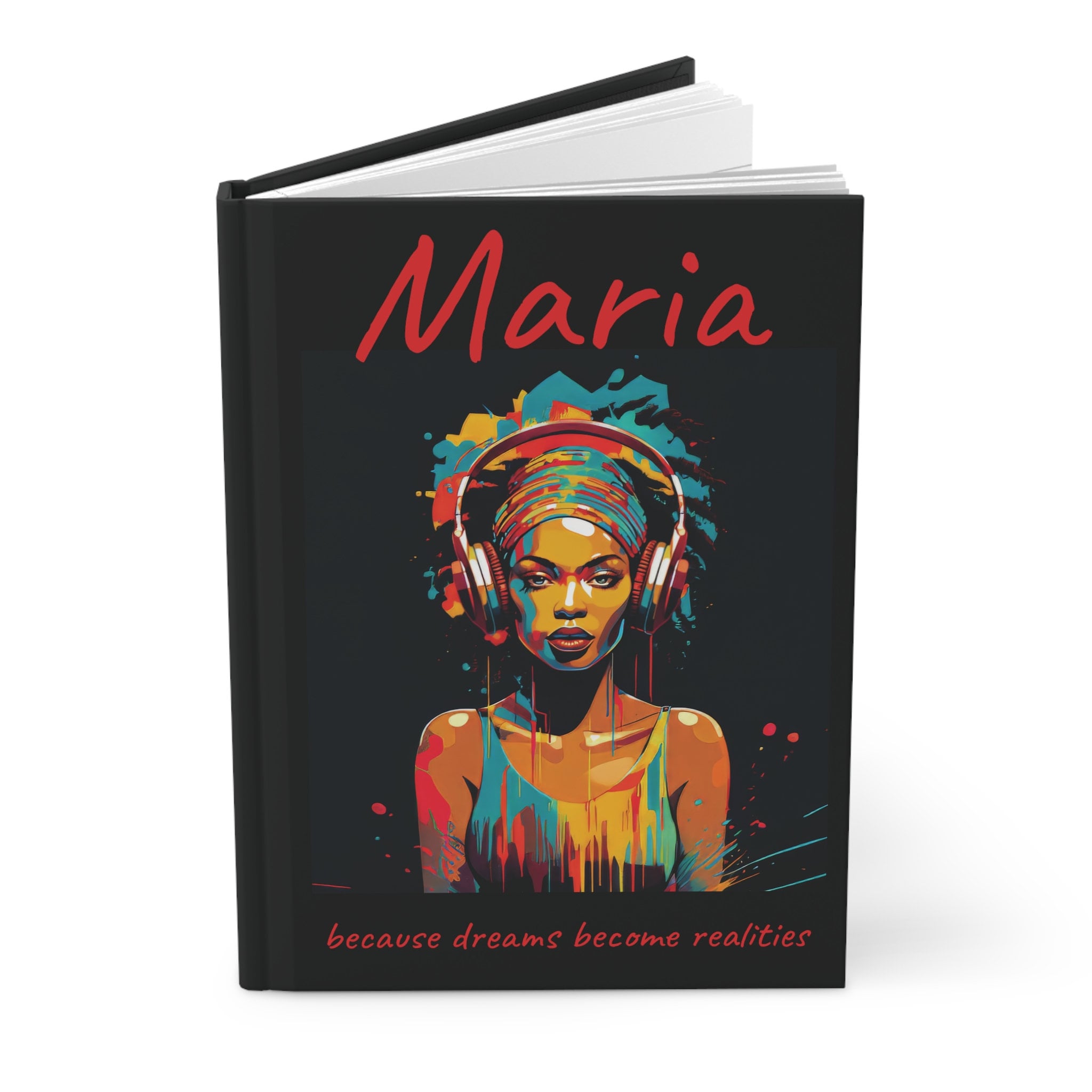 Personalized Black Woman African Hardcover Journal | Sistas Notebook ...