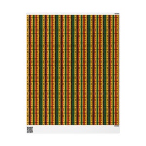 Colorful Modern African Print Wrapping Paper Ethnic Ankara Wrapping Paper African American Gift Wrap Kente Cloth Mud Cloth Black Owned image 6