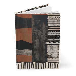 Hardcover Journal Afrocentric Gift Mud Cloth Black Girl Magic Notebook Ethnic Accessories Boho Gift for African American Woman Black Owned