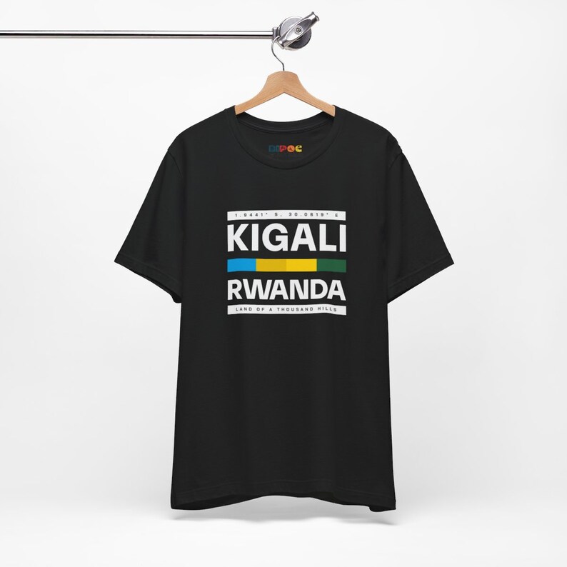 Rwanda Shirt for Black Man Wanderlust Sweatshirt for Rwanda Travel TShirt Memento Kigali Rwanda Gift 4 African American Family Black Owned image 3