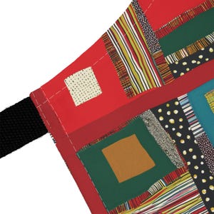 Afrocentrisch keukenschort met patchworkdesign | Boho foodiecadeau | Cultureel cadeau voor chef-kok afbeelding 4