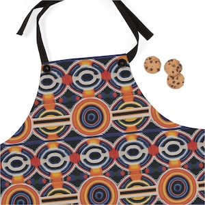Black Foodie Gift| African Ethnic Zulu Beads Art Chefs Apron| Afro Chefs Apron| Gift 4 African American Mom| Black Woman Gift| Black Owned
