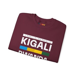 Rwanda Shirt for Black Man Wanderlust Sweatshirt for Rwanda Travel TShirt Memento Kigali Rwanda Gift 4 African American Family Black Owned image 6