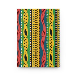 Modern Ethnic Journal| African American Hardcover Journal| Gift for African American Woman Girl| African American Stationery| Black Owned