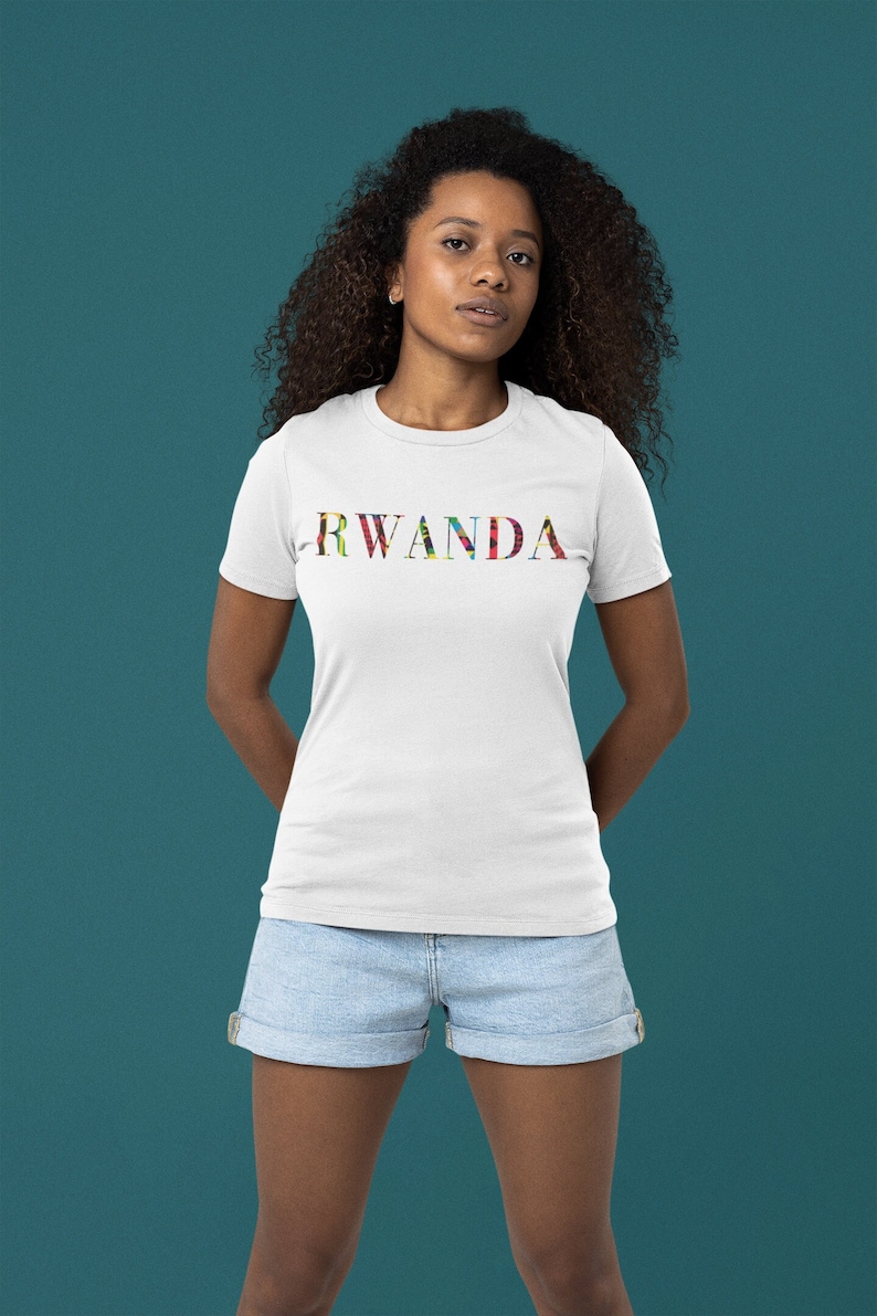 Rwanda Shirt for Black Woman Wanderlust Sweatshirt for Rwanda Travel TShirt Memento Kigali Rwanda Gift 4 African American Family Black Owned