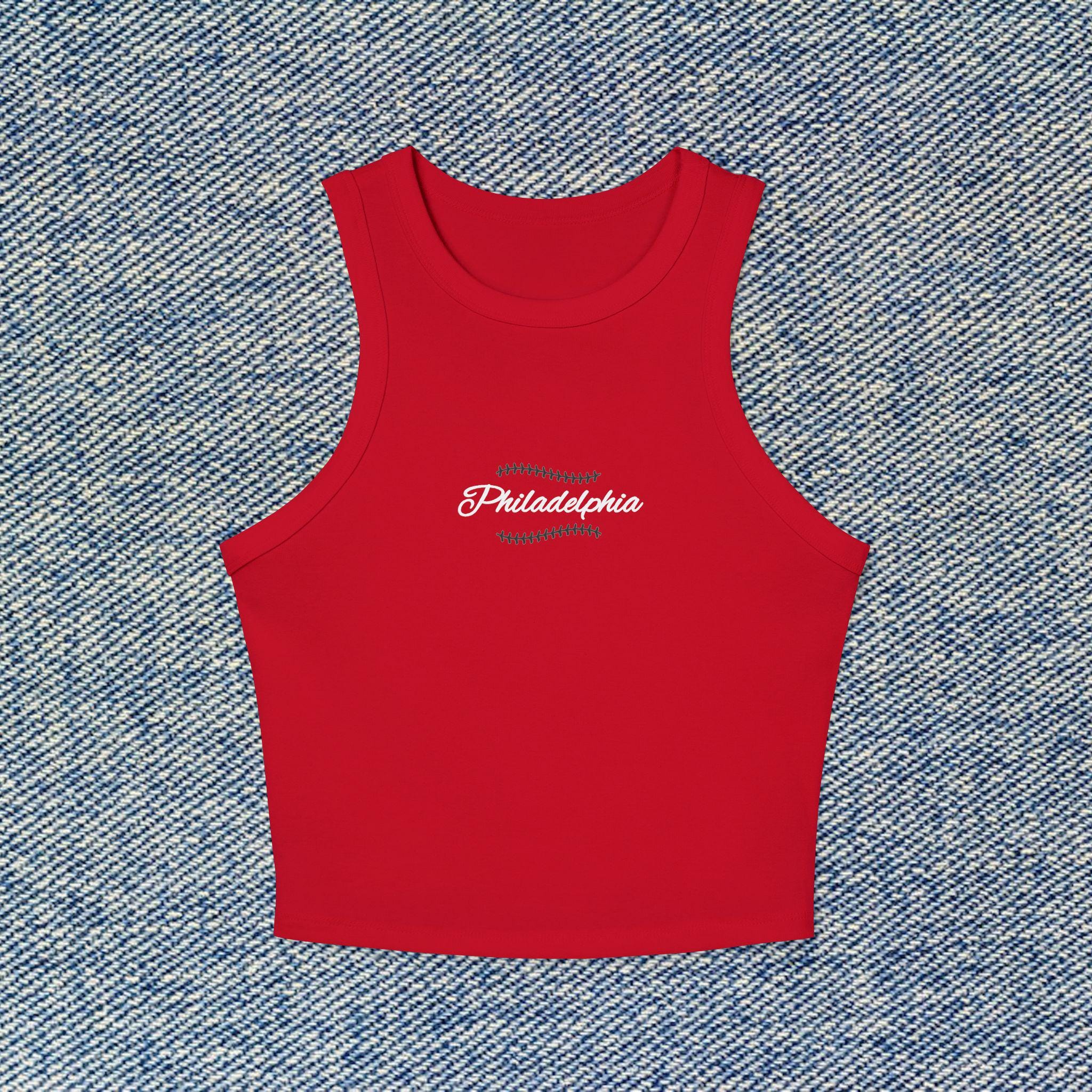 Philadelphia Baseball Cropped Tank Top Phillies Womens Ribbed Baby Tee Custom MLB Player Top, Bryce Harper & Kyle Schwarber Crop Top Outfit