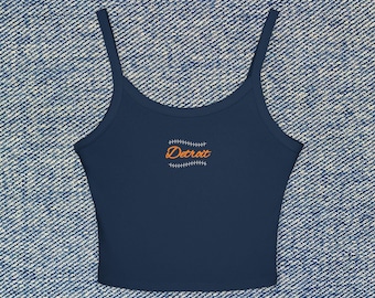 Detroit Baseball Cropped Tank Top Tigers Womens Spaghetti Strap Shirt, Custom MLB Player Top, Tarik Skubal, Jack Flaherty Game Day Outfit
