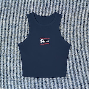 Texas Baseball geripptes Tank Top Damen kurz geschnittenes Shirt Tex Rangers Player Crop Top Corey Seager Mark Mark Semien, Evan Carter MLB Crop Racer Tank