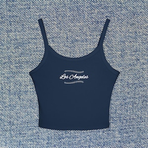 Los Angeles Baseball Cropped Tank Top LA Womens Spaghetti Strap Shirt Dodgers Player Crop Top Shohei Ohtani Mookie Betts MLB Game Day Outfit